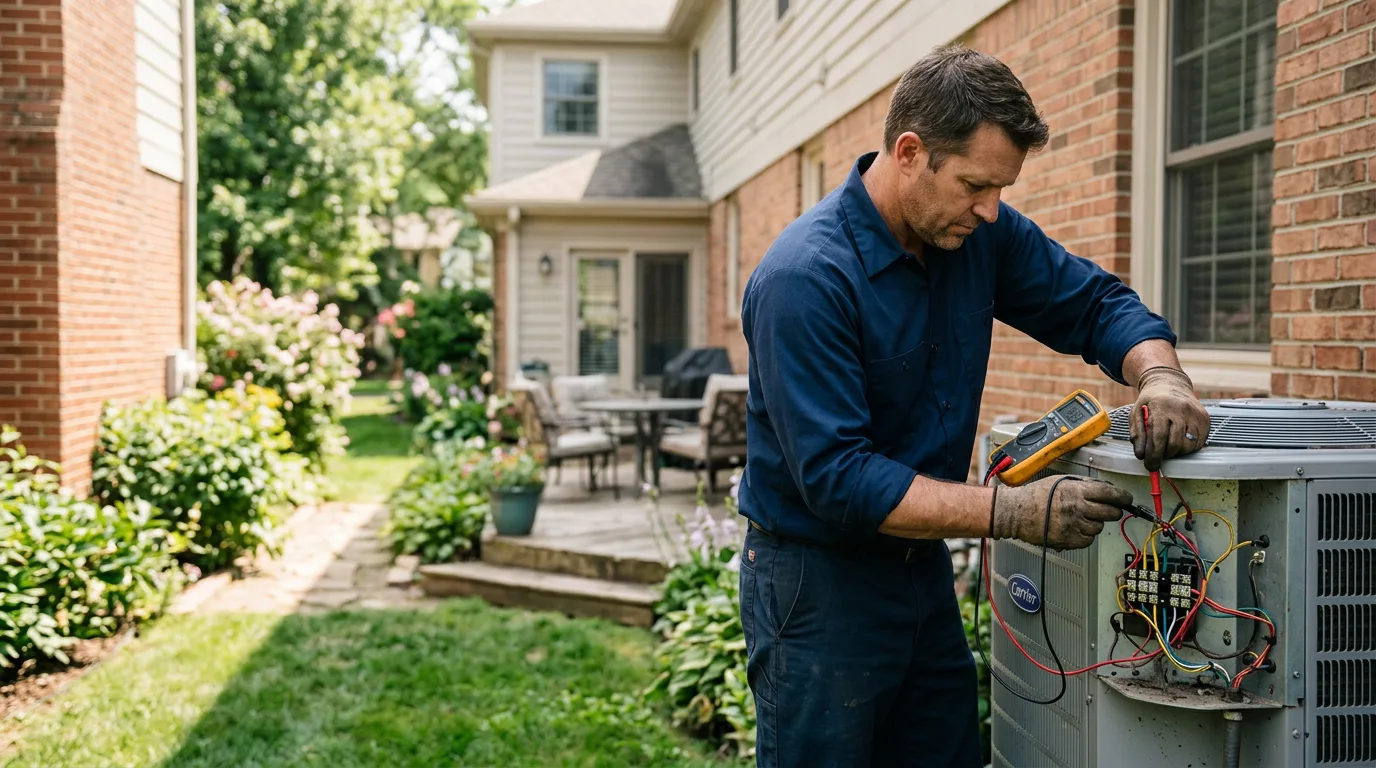 HVAC technician working near Tad, WV